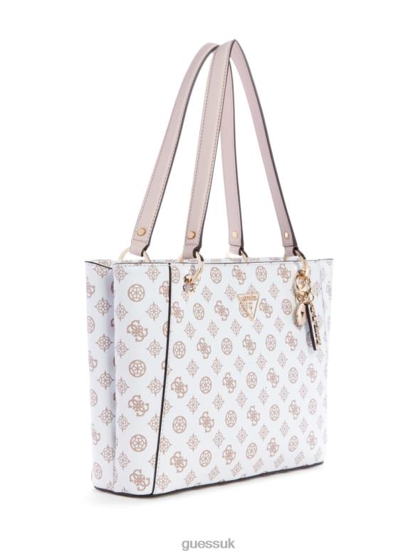 GUESS Women Noelle Peony Logo Small Noel Tote Willow Bags V28V63071