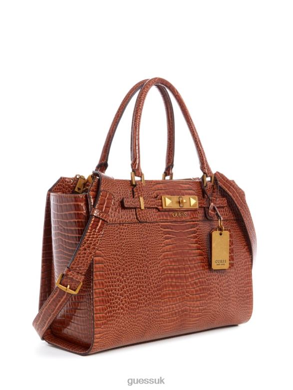 GUESS Women Raffie Carryall Cognac Bags V28V63105