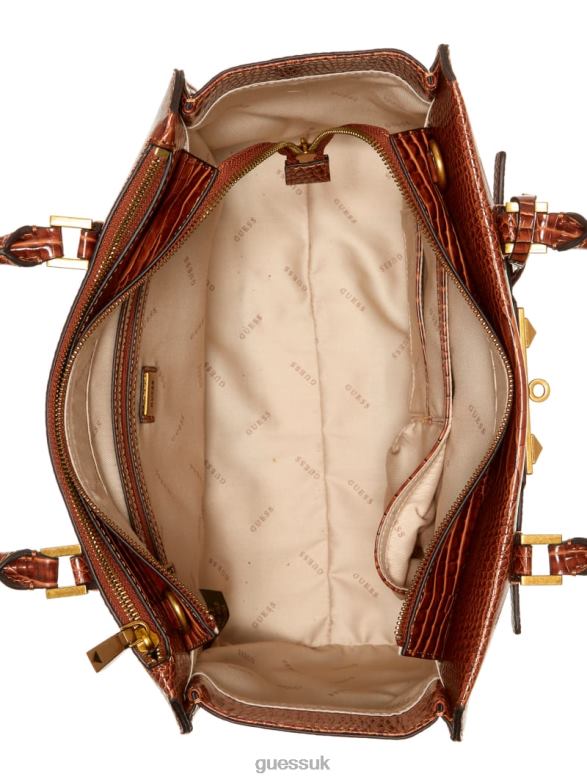 GUESS Women Raffie Carryall Cognac Bags V28V63105