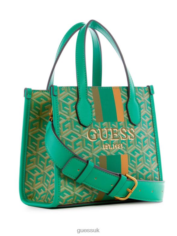 GUESS Women Silvana Mini Totes Forest Logo Bags V28V63305