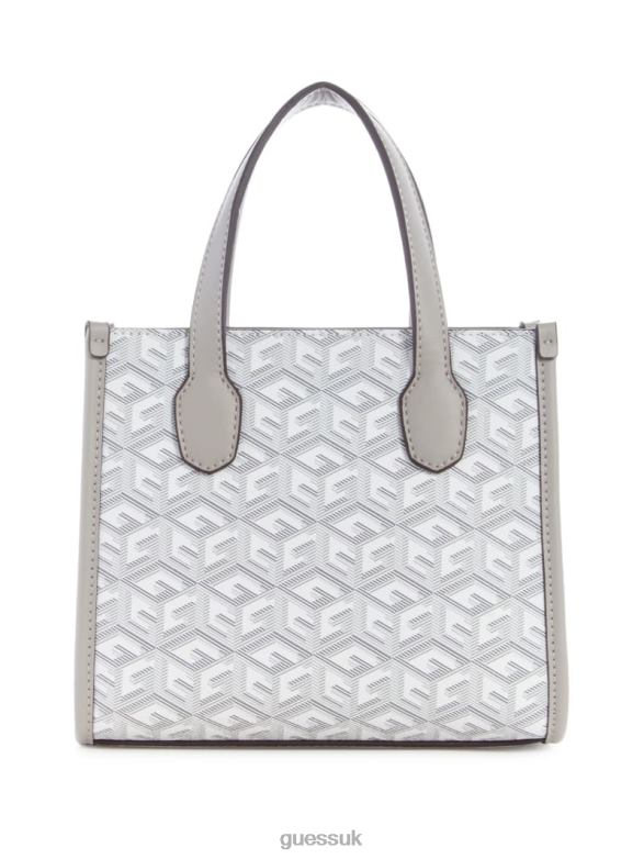 GUESS Women Silvana Mini Totes Steel Bags V28V62907