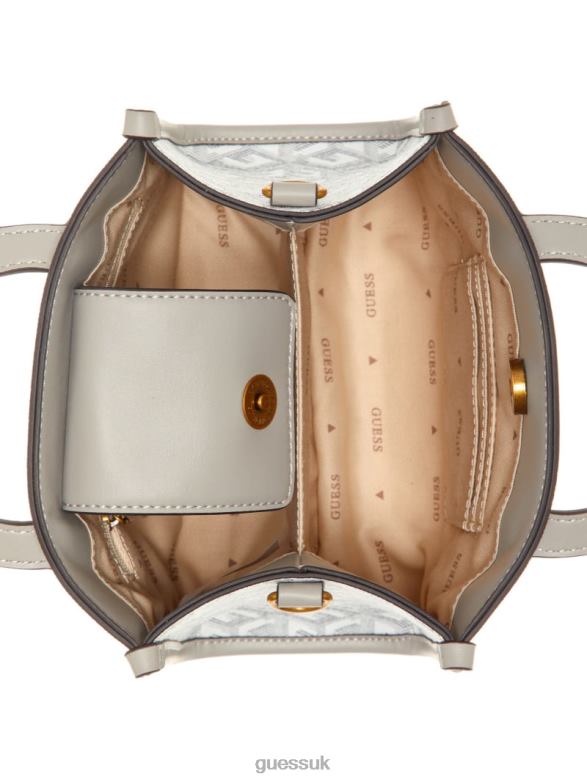 GUESS Women Silvana Mini Totes Steel Bags V28V62907