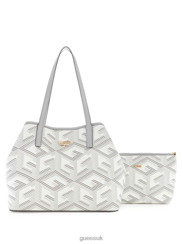 GUESS Women Vikky G Cube Tote Steel Bags V28V63073