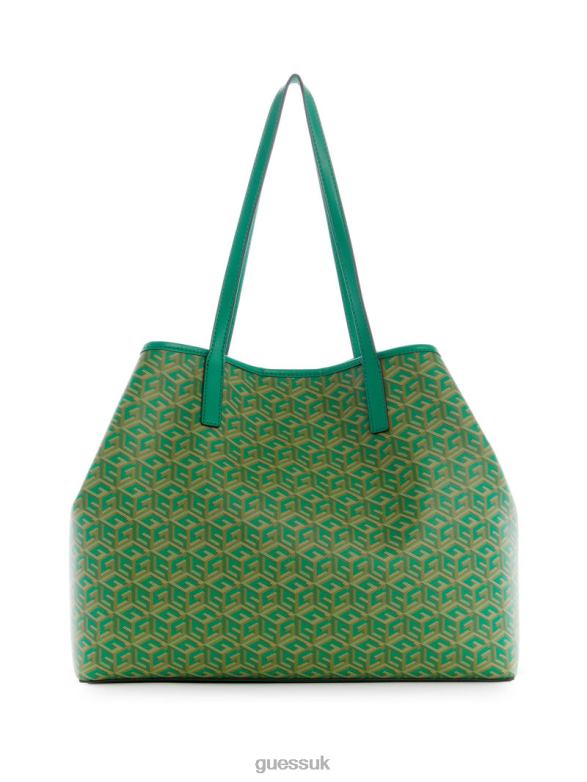 GUESS Women Vikky Large Tote Forest Logo Bags V28V63251