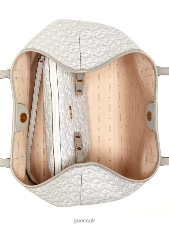GUESS Women Vikky Large Tote Steel Bags V28V63069