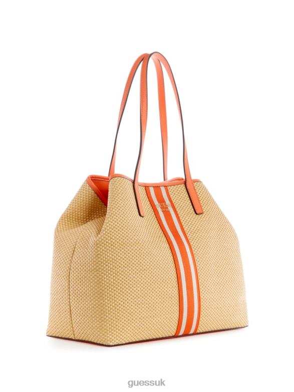 GUESS Women Vikky Raffia Stripe Large Tote Belle Bags V28V63107