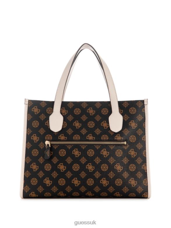GUESS Women Whatever Graffiti Art Tote 820 Melon Bags V28V62878