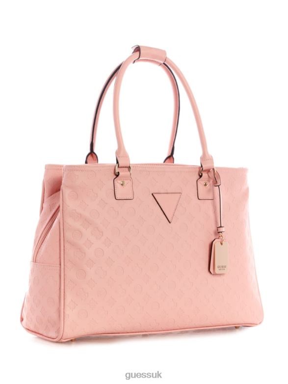 GUESS Women Wilder Shopper Tote Bright Pink Bags V28V63224