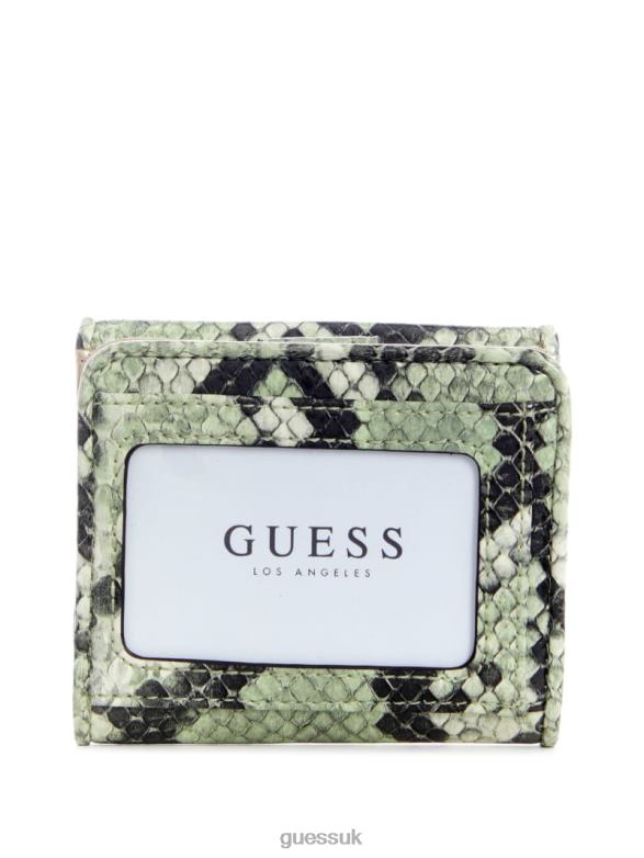 GUESS Women Abey Card and Coin Wallet Sea Spray Bags V28V63167