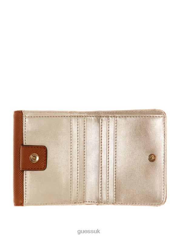 GUESS Women Aviana Petite Wallet Latte/Lilac Bags V28V63166