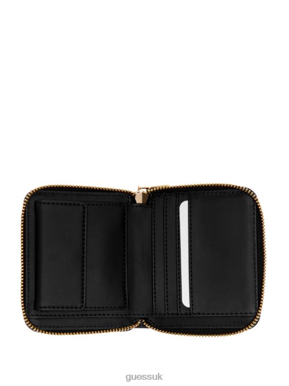 GUESS Women Ginevra Logo Small Zip-Around Wallet Cloud Wash Bags V28V63130