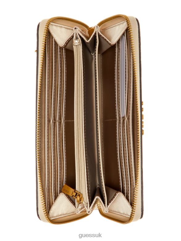 GUESS Women Laurel Large Zip-Around Wallet Camo Bags V28V63159