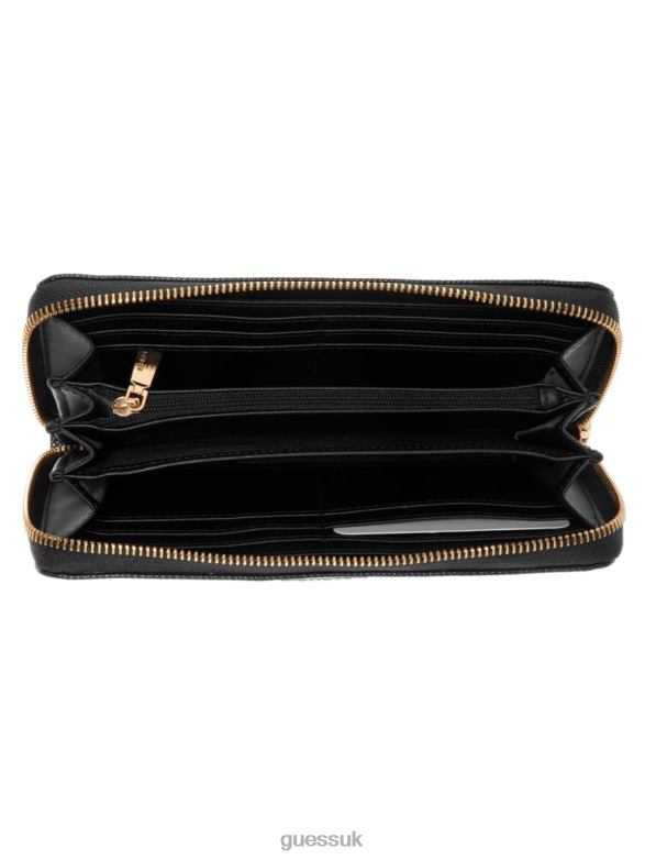 GUESS Women Laurel Large Zip-Around Wallet Cloud Wash Bags V28V63132