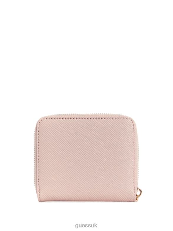 GUESS Women Laurel Small Zip-Around Wallet Light Rose Bags V28V63153
