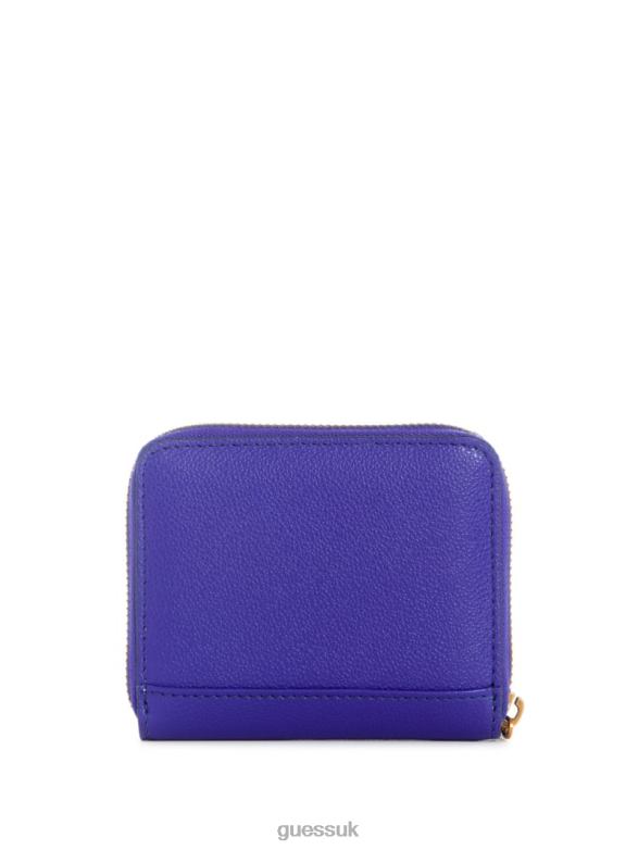 GUESS Women Laurel Small Zip-Around Wallet Violet Bags V28V63165