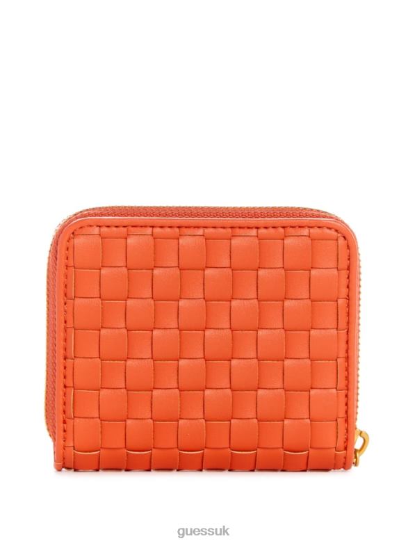 GUESS Women Lisbet Small Zip-Around Wallet Poppy Bags V28V63141