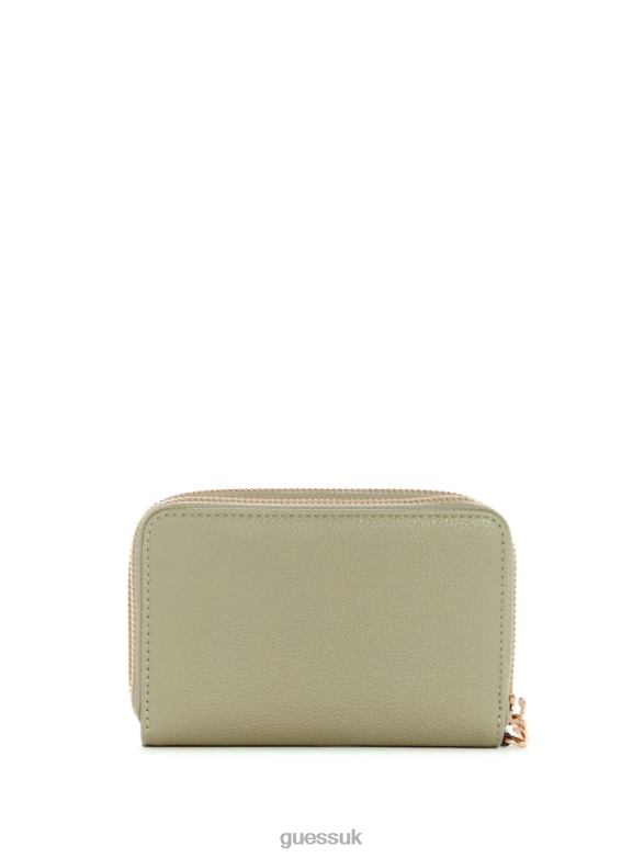 GUESS Women Meridian Medium Zip-Around Wallet Sage Bags V28V63145