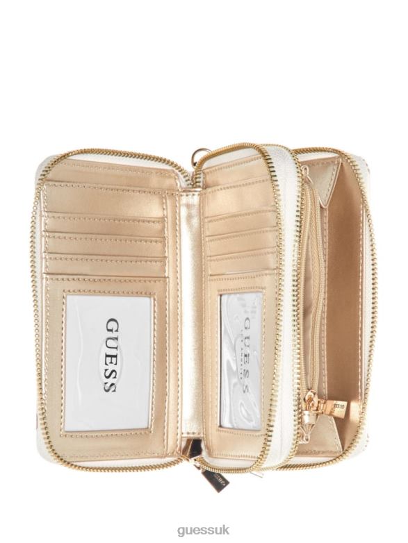 GUESS Women Meridian Medium Zip-Around Wallet Sage Bags V28V63145