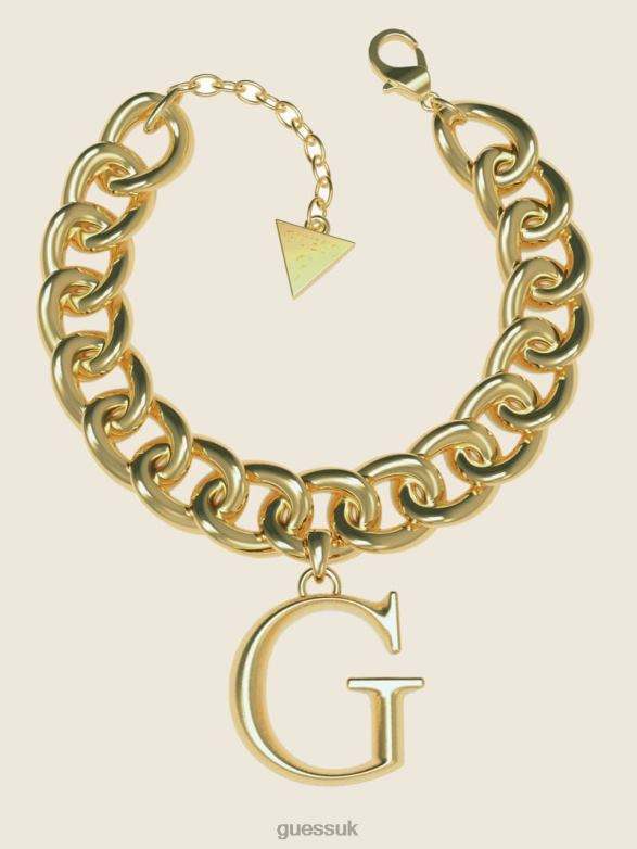GUESS Women G Logo Curb Chain Bracelet Gold Accessory V28V63945