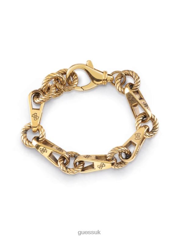 GUESS Women Torchon Chain Bracelet Gold Accessory V28V63902