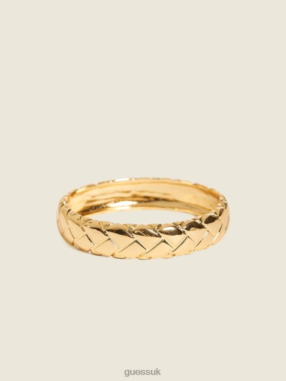 GUESS Women Woven Texture Bangle Gold Accessory V28V63942