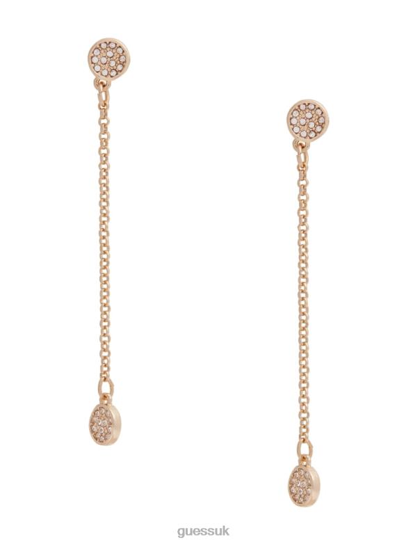 GUESS Women Dainty Linear Earrings Gold Accessory V28V63900