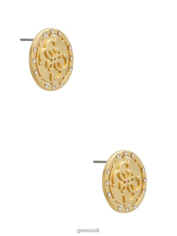 GUESS Women Logo Stud Earrings Gold Accessory V28V63915