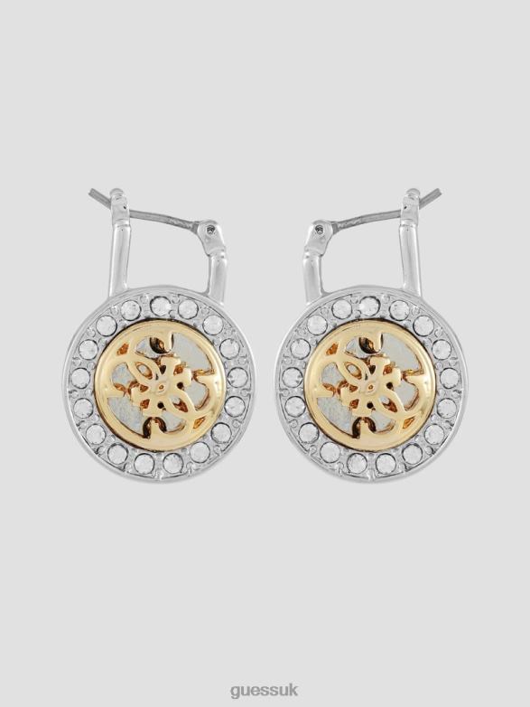 GUESS Women Multi-Tone Quattro G Stud Earrings Multi Green Pink White Accessory V28V63838