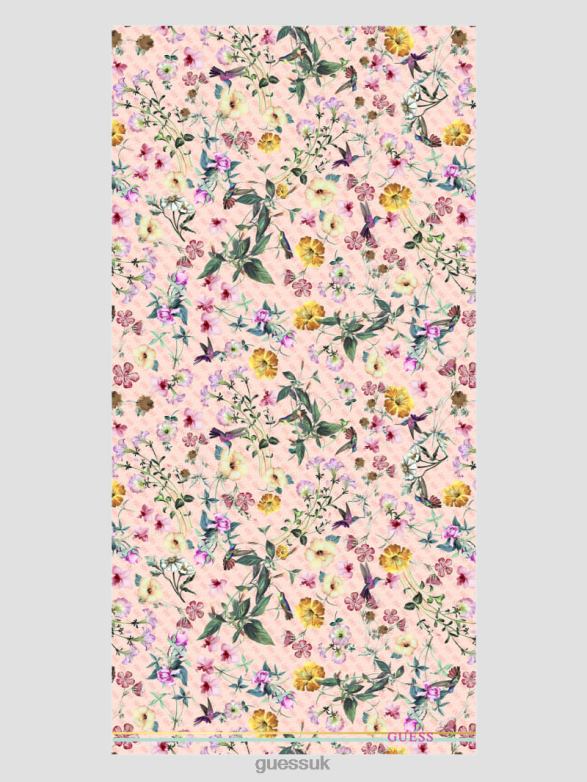 GUESS Women Jannessa Floral Scarf Rose Multi Accessory V28V63774