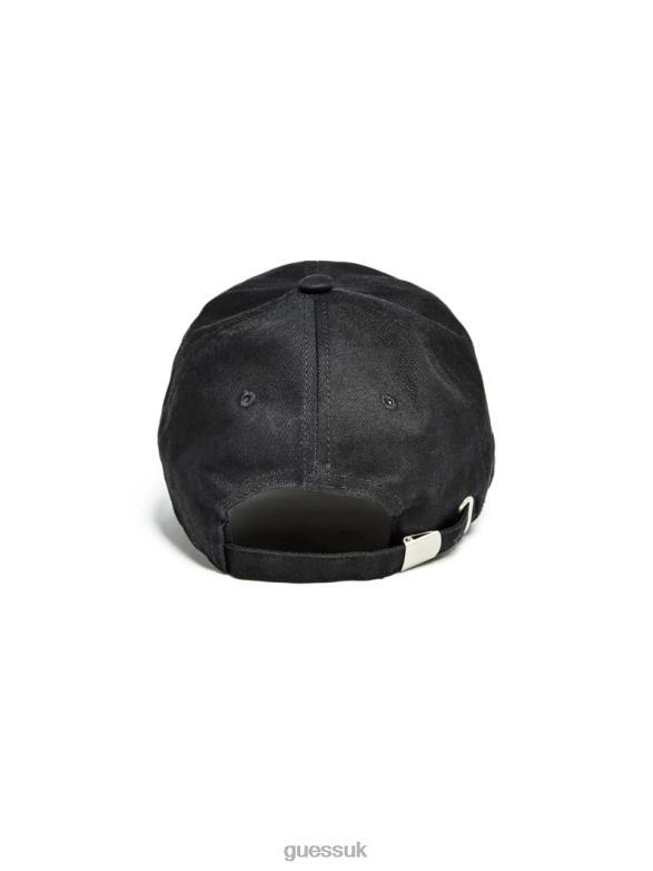 GUESS Women Logo Baseball Hat Black Accessory V28V63799