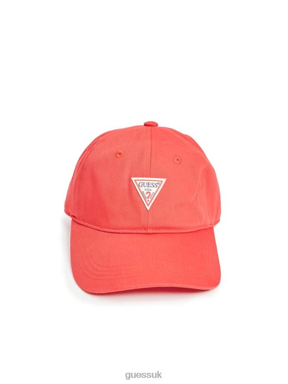 GUESS Women Logo Baseball Hat Red Accessory V28V62482