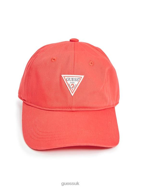 GUESS Women Logo Baseball Hat Red Accessory V28V62482