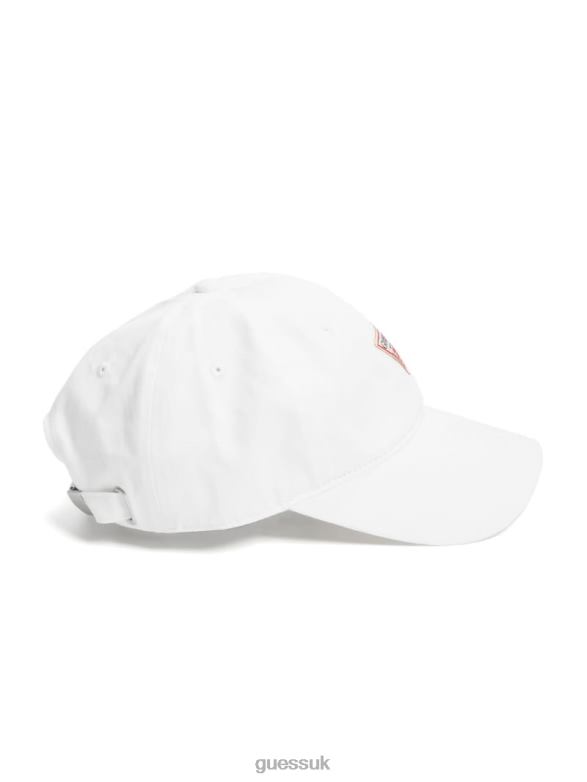 GUESS Women Logo Baseball Hat White Accessory V28V62469