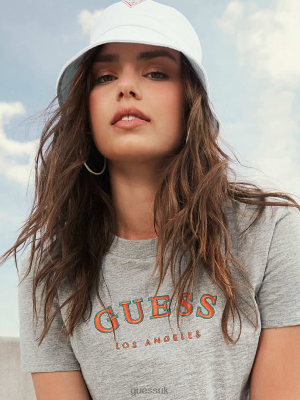 GUESS Women Logo Bucket Hat White Accessory V28V62461