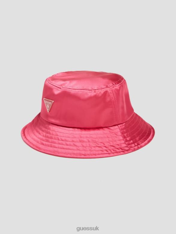 GUESS Women Satin Bucket Hat Light/Pastel Purple Accessory V28V63775