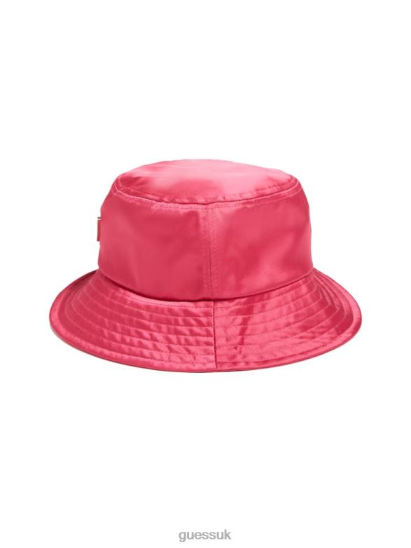 GUESS Women Satin Bucket Hat Light/Pastel Purple Accessory V28V63775