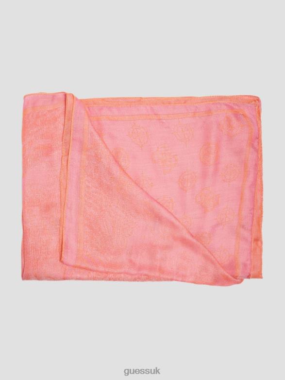 GUESS Women Silvana Quattro G Scarf Bleu/Intrepid Wash Accessory V28V63789