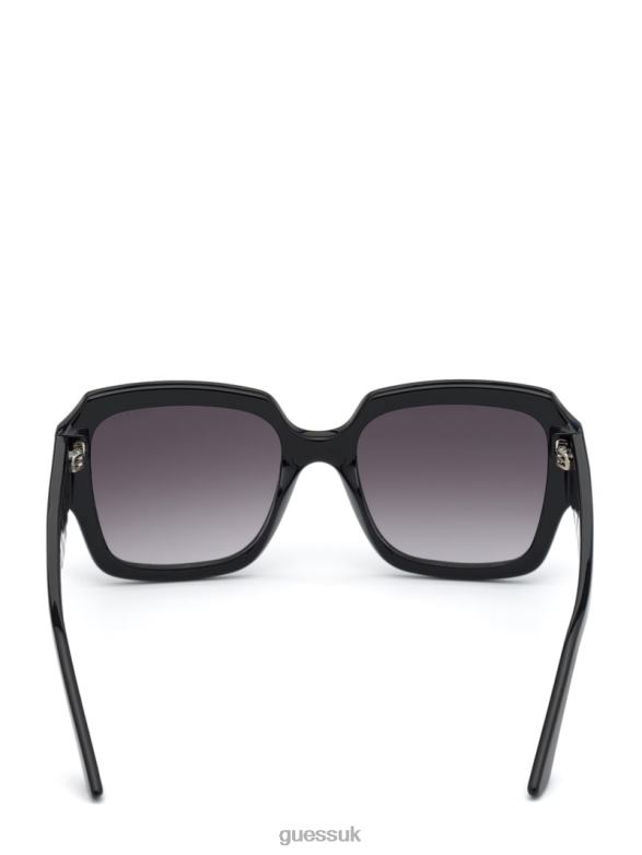 GUESS Women Addison Butterfly Sunglasses Silver Accessory V28V63697