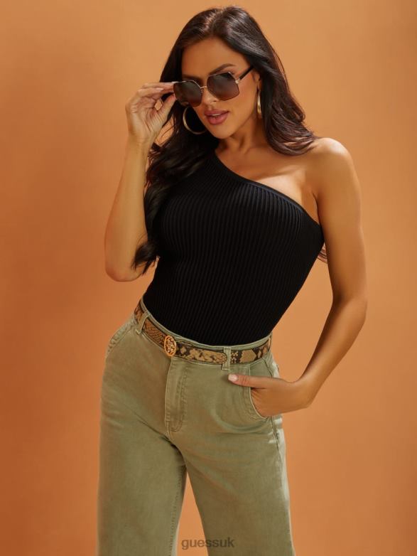 GUESS Women Aurora Oversized Trim Sunglasses 05B (Black) Accessory V28V63680