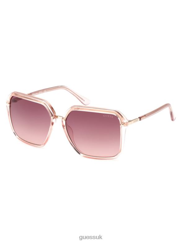 GUESS Women Elena Oversized Square Sunglasses Pink Accessory V28V63731