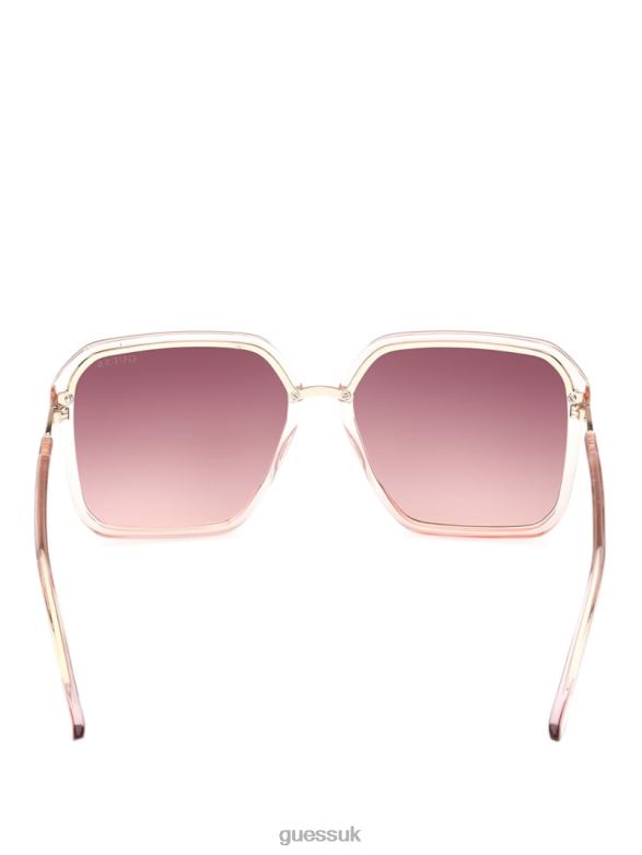 GUESS Women Elena Oversized Square Sunglasses Pink Accessory V28V63731