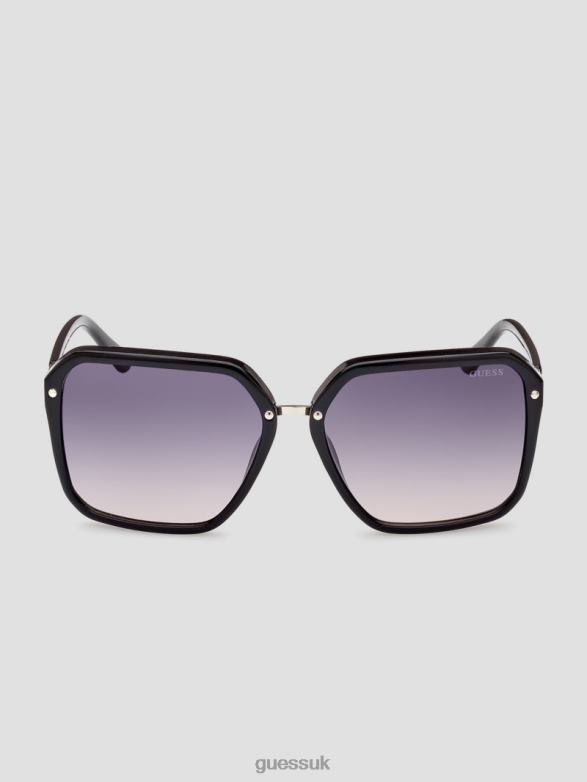 GUESS Women Elena Oversized Square Sunglasses Silver Accessory V28V63654