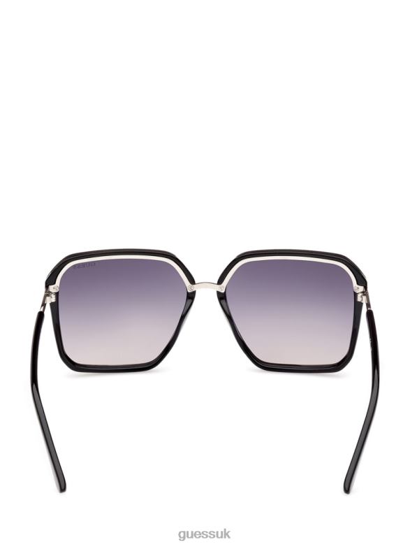 GUESS Women Elena Oversized Square Sunglasses Silver Accessory V28V63654