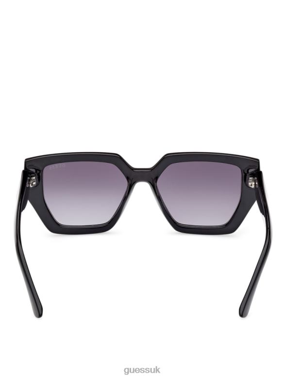 GUESS Women Emilia Geometric Plastic Sunglasses Silver Accessory V28V63736
