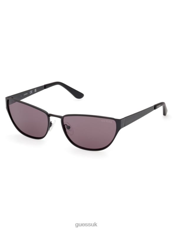 GUESS Women Gia Metal Cat-Eye Sunglasses Black Accessory V28V63702