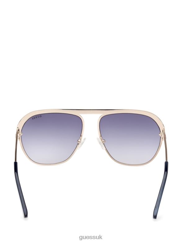 GUESS Women Metal Aviator Sunglasses Green Accessory V28V63722