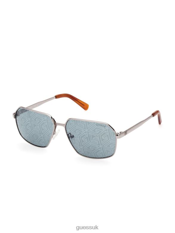 GUESS Women Otto Navigator Metal Sunglasses Olive Accessory V28V63759