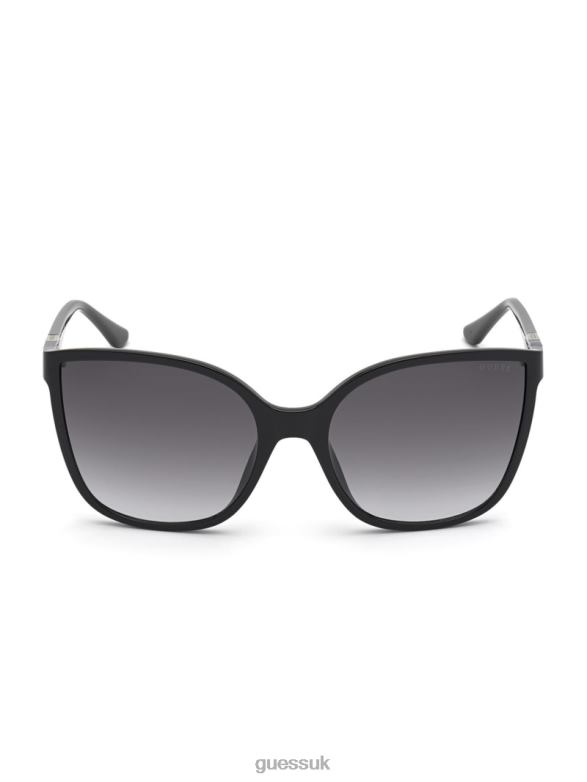 GUESS Women Oversized Cat-Eye Sunglasses Silver Accessory V28V63715