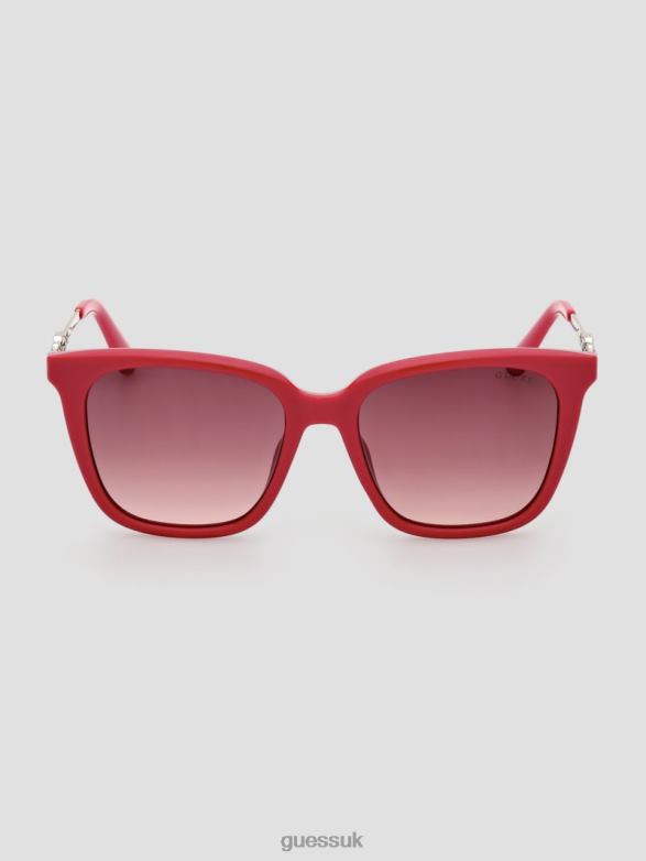 GUESS Women Plastic Square G Sunglasses Pink Accessory V28V63664