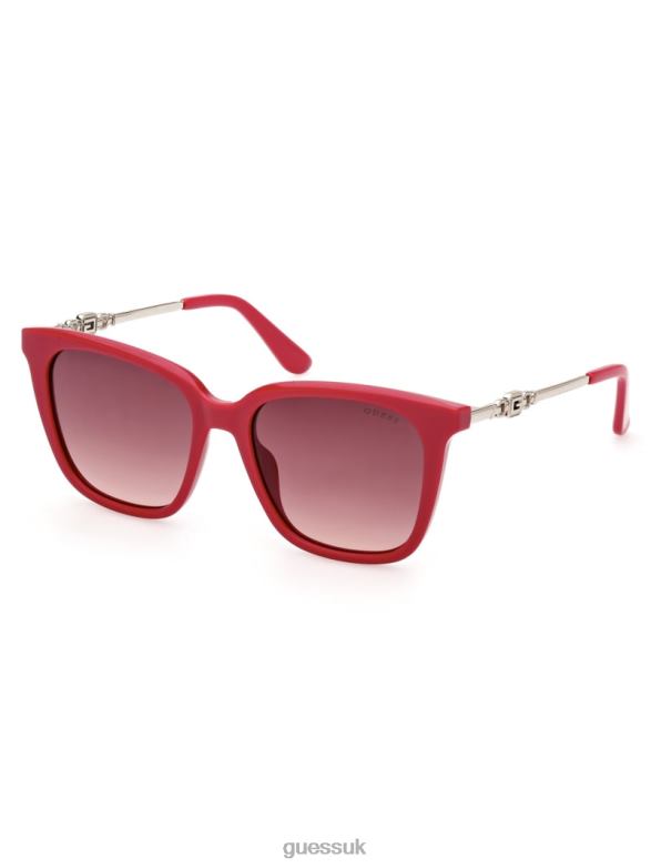 GUESS Women Plastic Square G Sunglasses Pink Accessory V28V63664